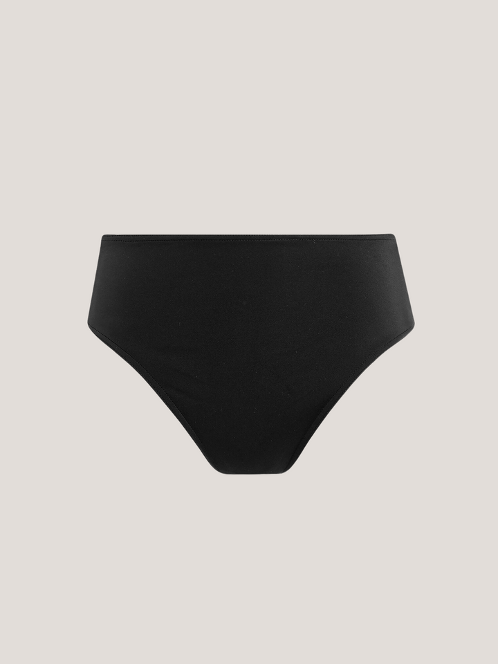 Braga Bikini Jewel alta liso negro