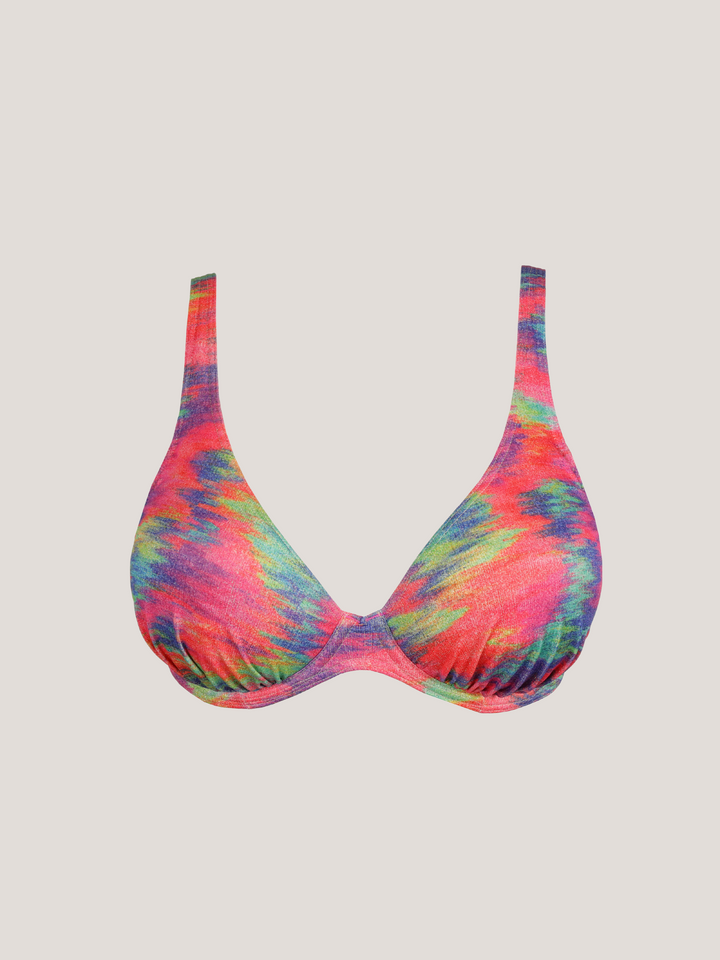 Top Bikini Cairo con espuma escotado estampado