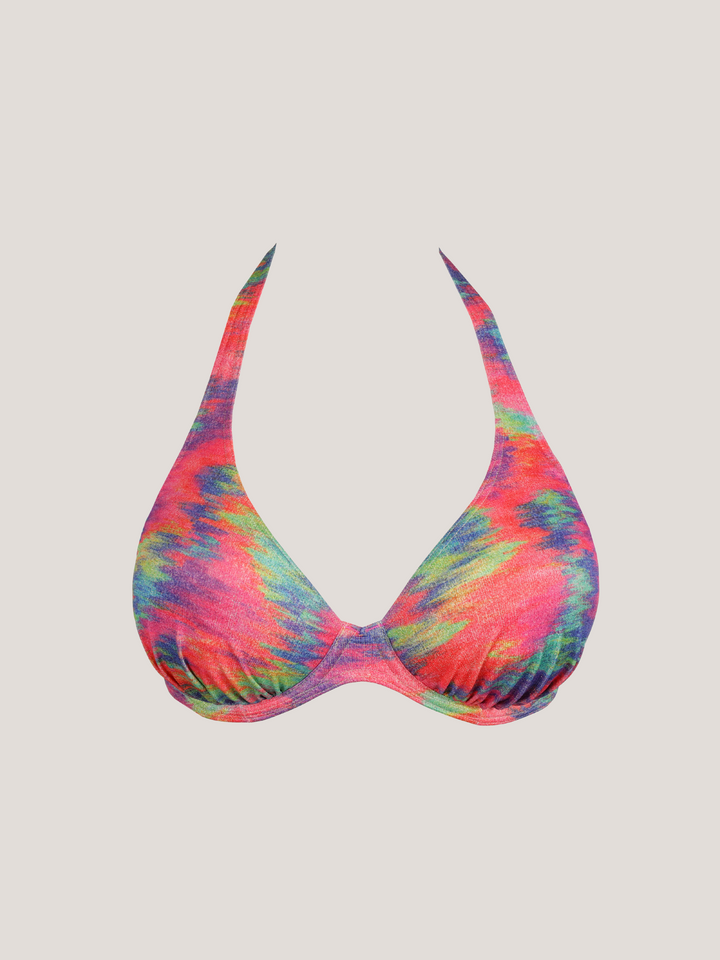 Top Bikini Cairo con espuma escotado estampado