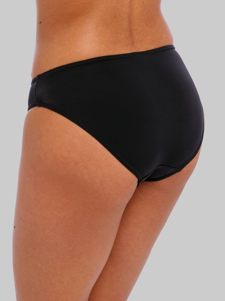 Braga Bikini Jewel Clásica liso negro