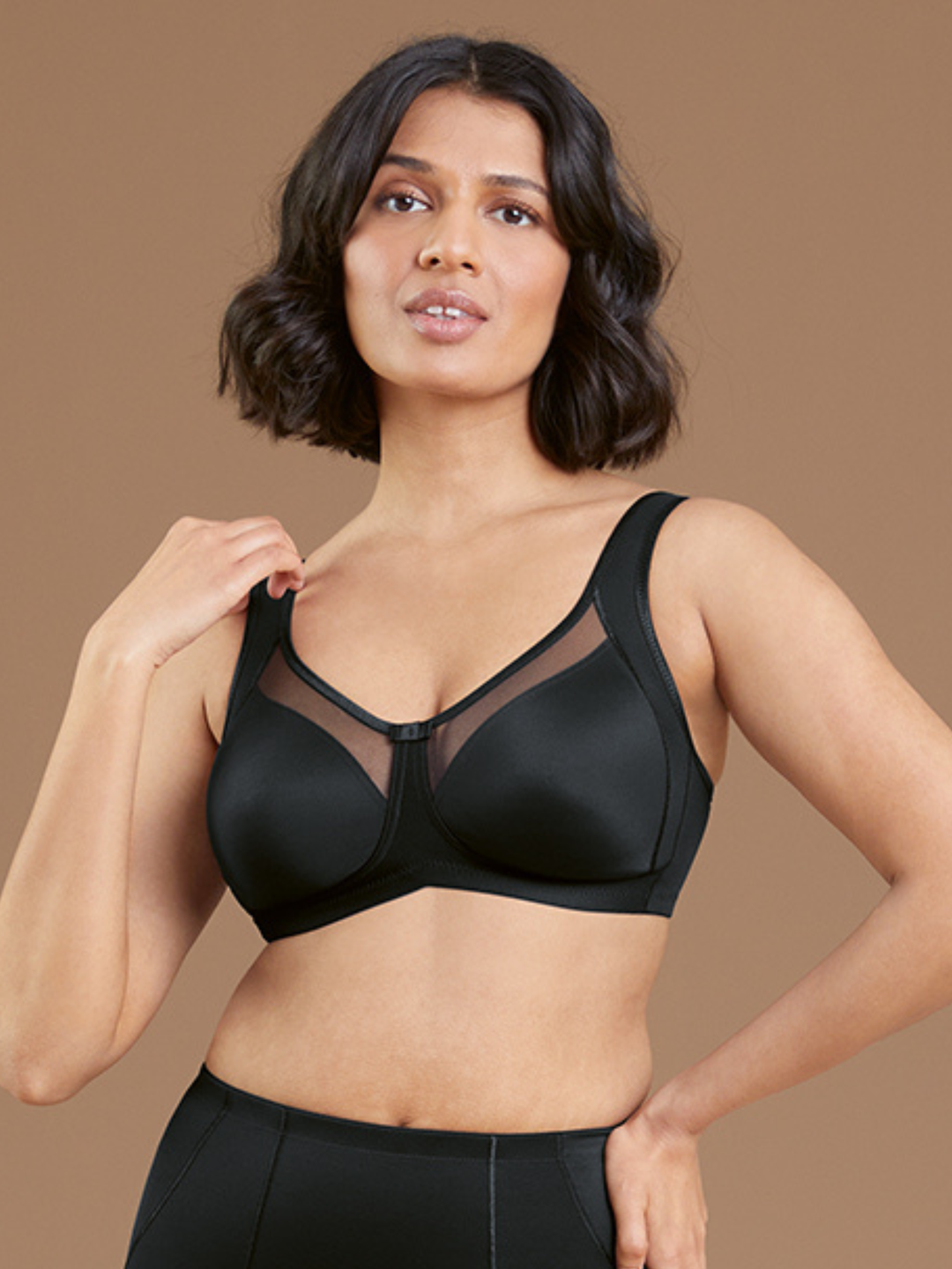 Sujetador Clara liso negro