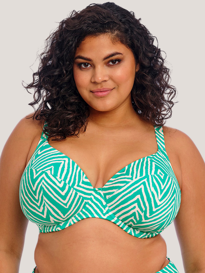 Top Bikini Fiji copa cerrada verde