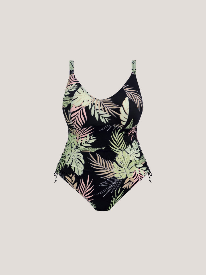 Bañador Tropical negro