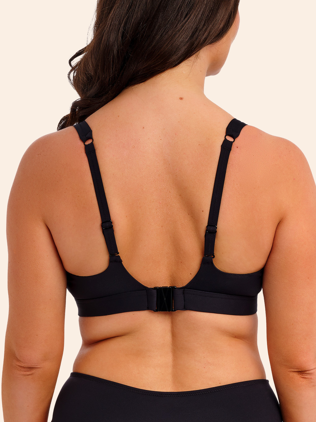 Top Bikini Merisa sin aros negro