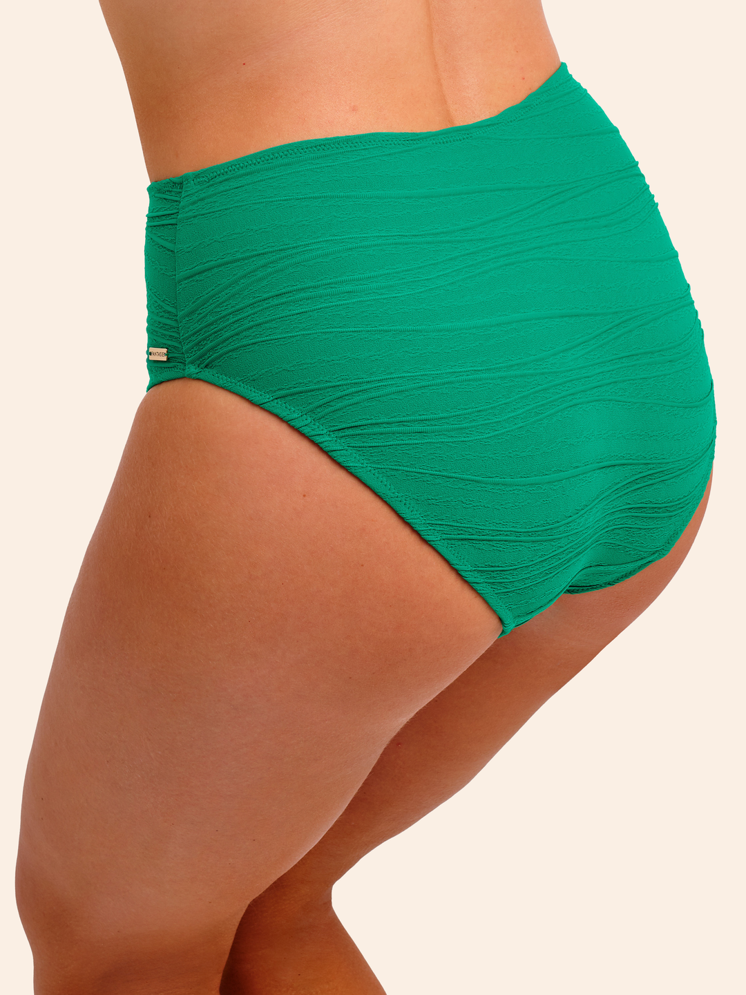 Braga Bikini Beach Weave alta verde