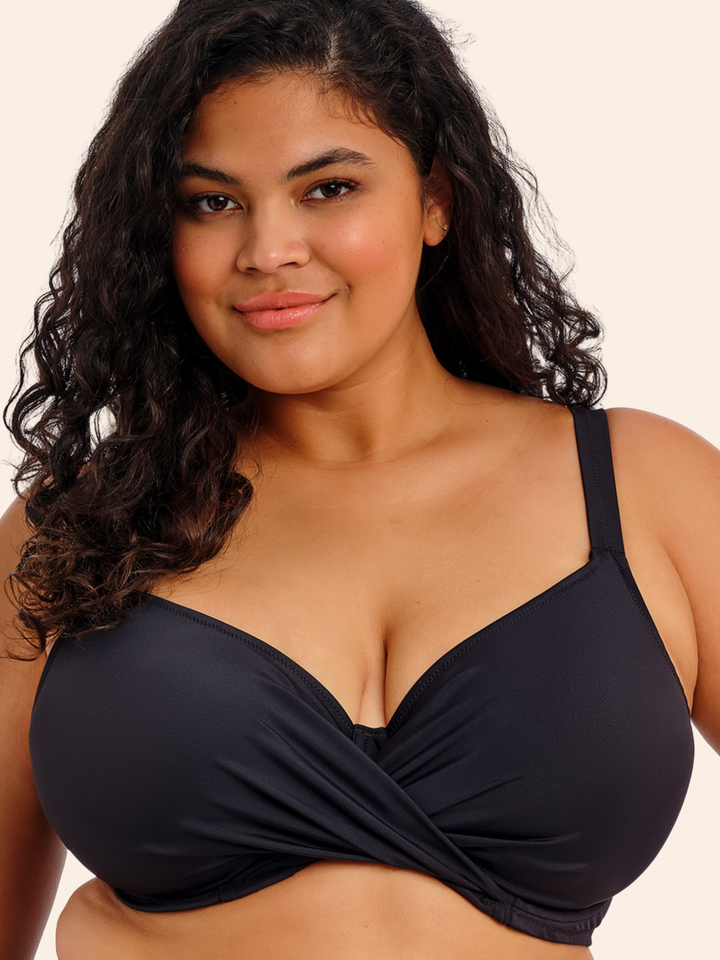 Top Bikini Plain rut negro