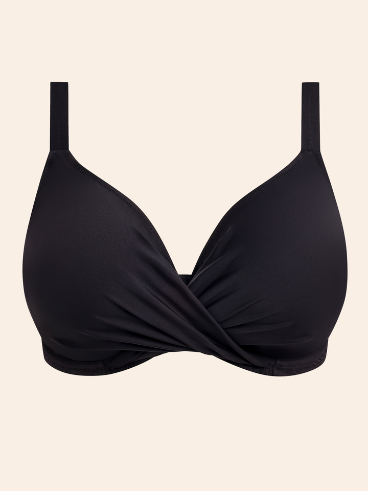 Top Bikini Plain rut negro